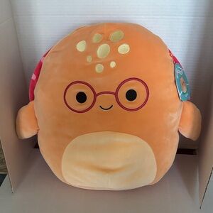 Squishmallows Caine Orange Leatherback Turtle -NWT
